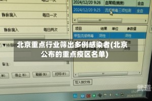 北京重点行业筛出多例感染者(北京公布的重点疫区名单)