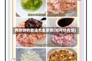 肉炒饼的做法大全家常(如何炒肉饼)