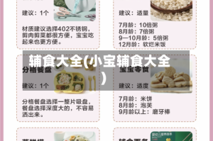 辅食大全(小宝辅食大全)