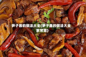 笋子酱的做法大全(笋子酱的做法大全家常菜)