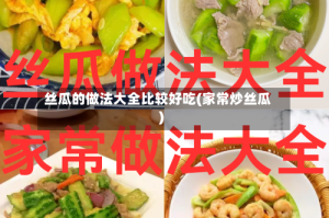 丝瓜的做法大全比较好吃(家常炒丝瓜)