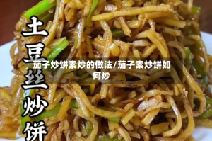 茄子炒饼素炒的做法/茄子素炒饼如何炒