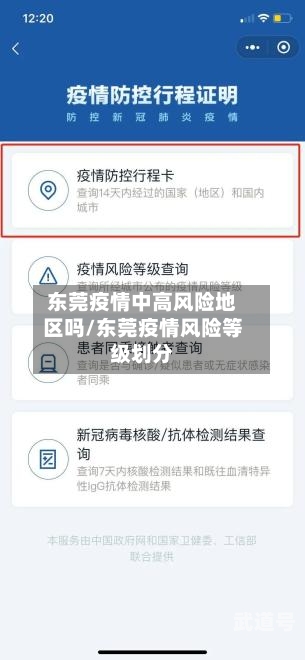 东莞疫情中高风险地区吗/东莞疫情风险等级划分-第2张图片