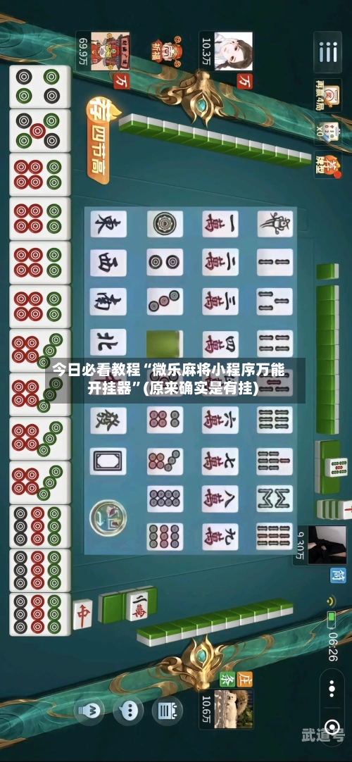 今日必看教程“微乐麻将小程序万能开挂器	”(原来确实是有挂)-第2张图片