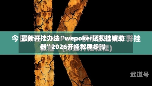 最新开挂办法“wepoker透视挂辅助器”2026开挂教程步骤-第2张图片